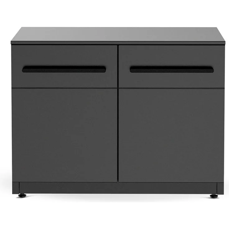 cozze® Niedrigmodul für Outdoor Küche – Universeller Grillwagen-Unterschrank – Verzinkter Stahl mit hitzebeständiger Arbeitsplatte für die Outdoorküche - 68x90x60 cm