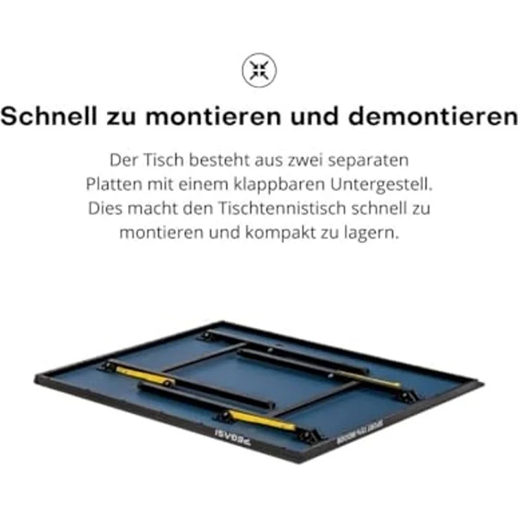 Tischtennisplatte 75% Midi Pegasi Blau Indoor – Bild 3