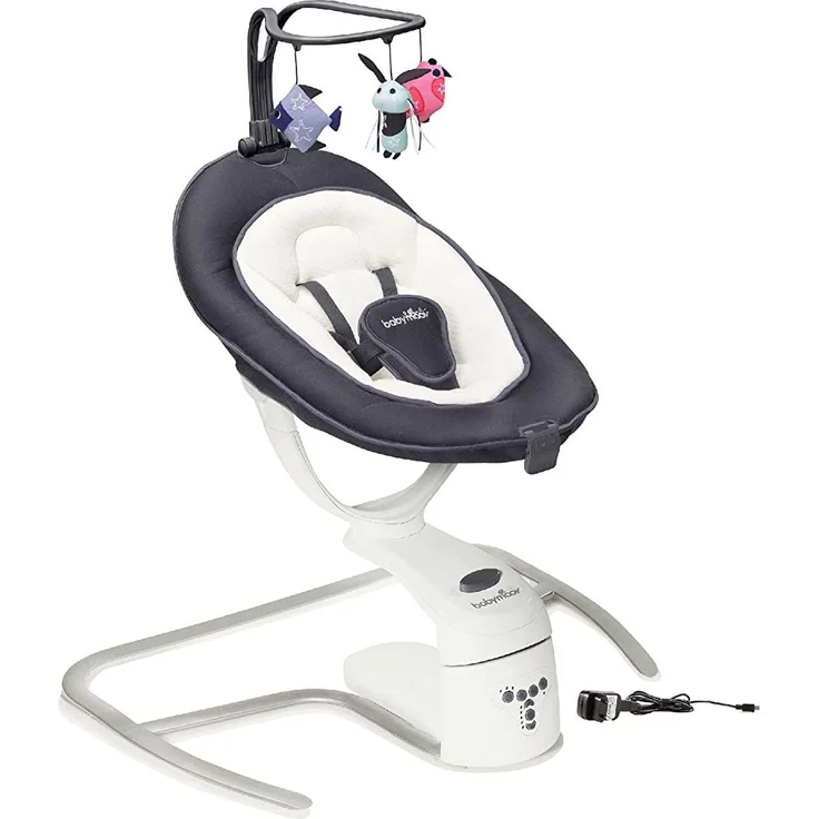 Babymoov Babyschaukel Swoon Motion Zink - inkl. 8 Melodien, 360° Sitzfläche, verstellbare Rückenlehne und Bewegungsmelder – Bild 1