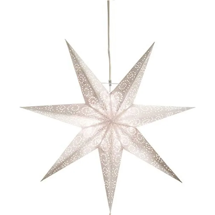 Star Antique Papierstern, Papier, Weiß, Ø 60 cm