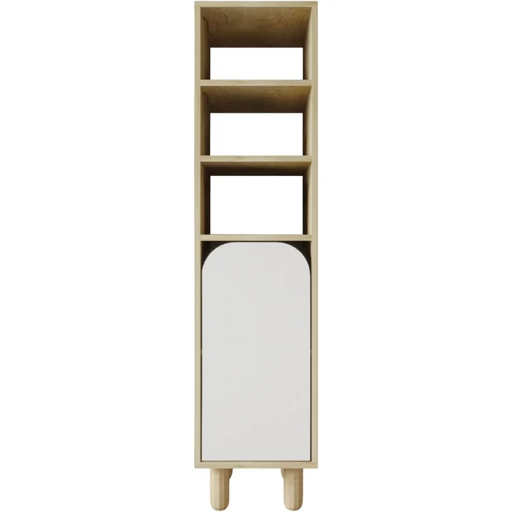 Skye Decor 'Parma 1 - Sapphire Oak, White' Mehrzweckschrank, Saphir-Eiche / Weiß, 37 x 155 x 40 cm – Bild 4