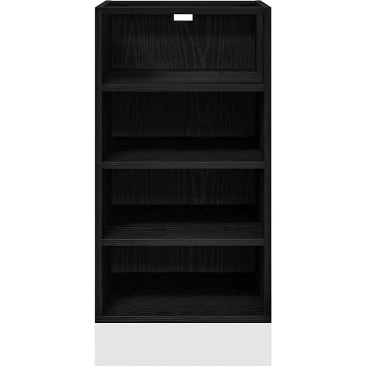 vidaXL Küchenunterschrank Schwarz Eichen-Optik 40 x 44,5 x 81,5 cm 876651 – Bild 5