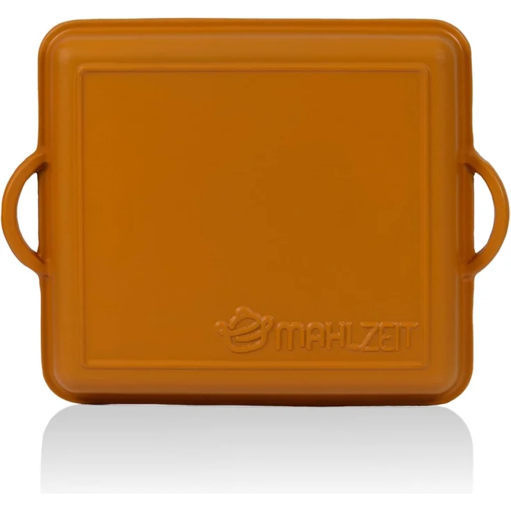 Mahlzeit Bräter Gusseisen emailliert, 10,5 L, Sunny Orange, Bräter 2in1 mit Pfanne, Gusseisen – Bild 7