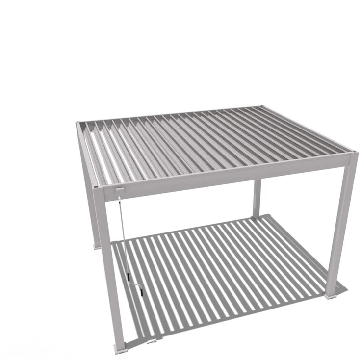 Weide 'Classic' Pergola, freistehend, Aluminium / Stahl beige, 300 x 360 x 255 cm – Bild 2