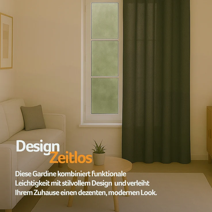 Bestlivings Blickdichte, Gardine mit Ösen, in vielen Größen und Farben Anthrazit 140x245 cm – Bild 8
