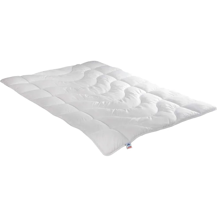 Irisette leichte Sommerdecke Steppbett Lotte, mit Top Cool Gewebe, 95 Grad waschbar, inkl. Aufbewahrungstasche, 155x200 cm, weiß