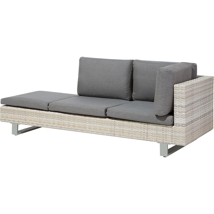 Beliani 'LANCIANO' Ecksofa Lounge Set, Polyrattan grau – Bild 9