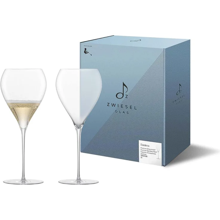 Zwiesel Glas 2 Stück Premium Schaumweinglas Enoteca handgefertigt· spülmaschinenfest· Handwäsche 122196