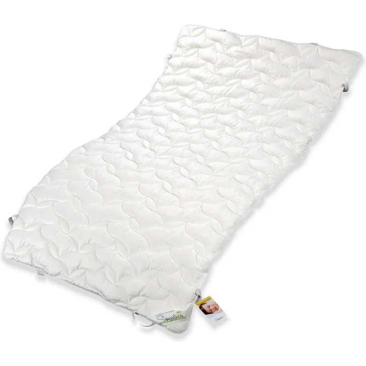 Bio Baumwollauflage Bettauflage Matratzenauflage Unterbett 90x200 cm 100% Baumwolle – Bild 2