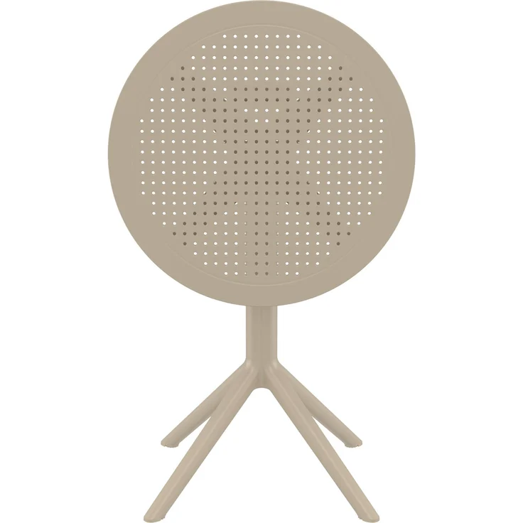 CLP Klapptisch Sky I Gartentisch, stabil und pflegeleicht für innen und außen,taupe rund – Bild 8