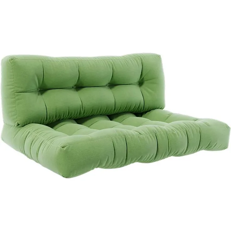 Palettenkissen Set Flocken Grün 120 x 80 cm 2 Teile Vicco