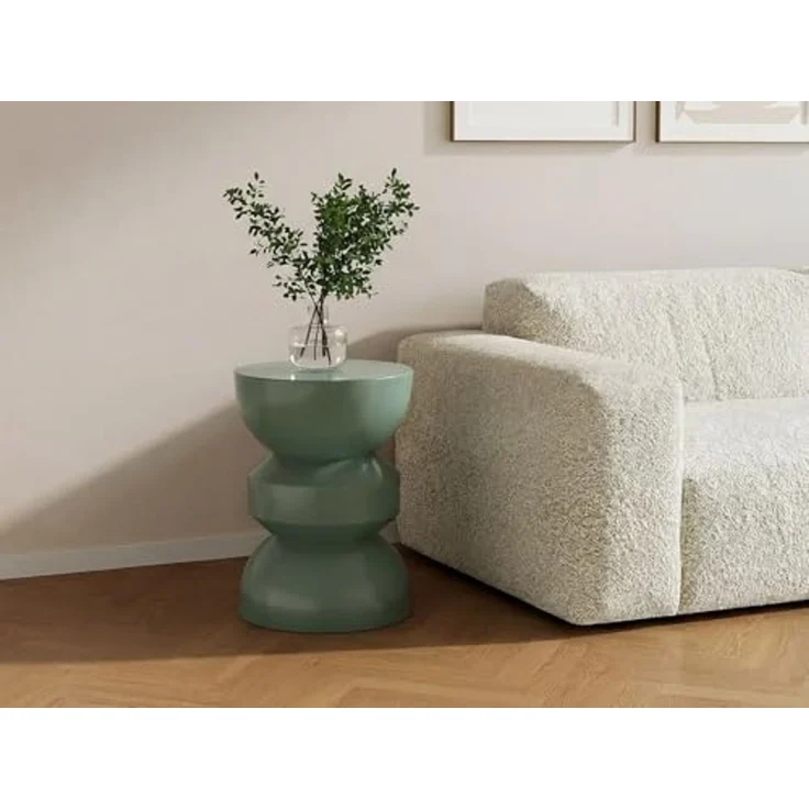 Vente-unique - TOQO Gartensitzgruppe Metall Grün - B 35 cm x H 50 cm x L 35 cm – Bild 2