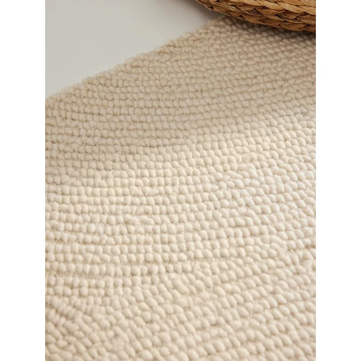 HANSE Home Wollteppich Calmio, auch als Läufer und in rund, rechteckig, Höhe: 18 mm, Handgetuftet, Wolle, Natur, Wohnzimmer, Schlafzimmer, Skandi, Hygge – Bild 8
