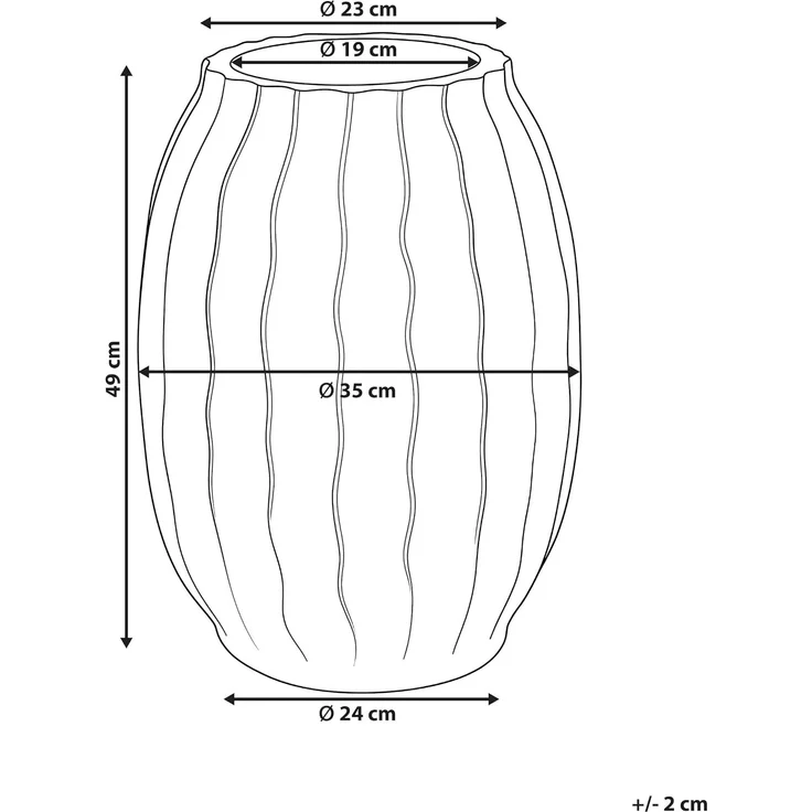 Blumenkübel LUNGAU 35 cm Weiß – Bild 3