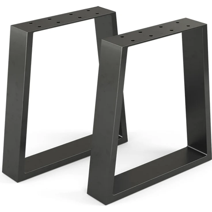 Tischbeine Schwarz 40 x 42 cm Trapezförmig Vicco – Bild 1