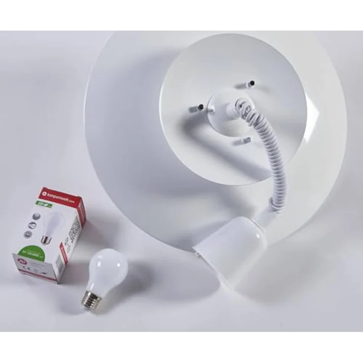 Lindby Hängelampe Nadija, höhenverstellbare Pendelleuchte in Weiß, 43 cm, E27 – Bild 7