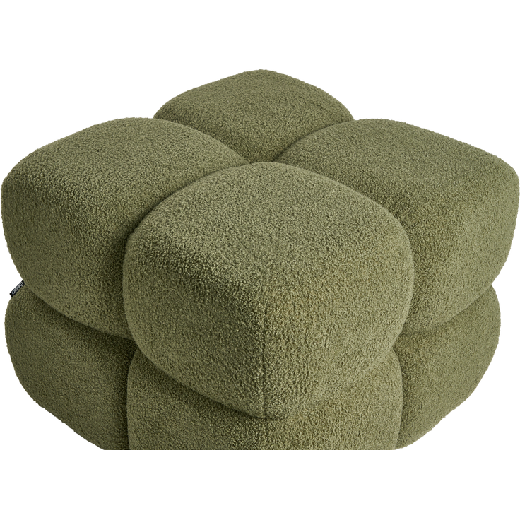 Pouf CALIENTE Bouclé Grün – Bild 6