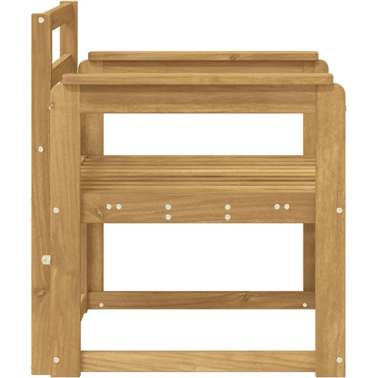 vidaXL Outdoor-Sofagarnitur Massivholz Akazie Weiß 3438963 – Bild 4
