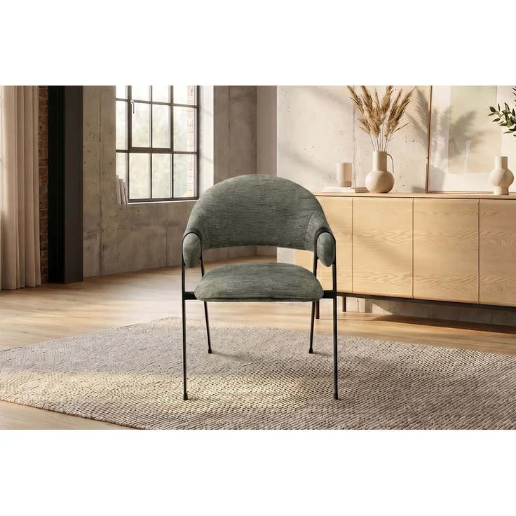 KAWOLA Esszimmerstuhl ARELLA Stoff grün 83 x 63 x 63 cm – Bild 4