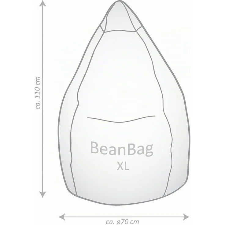 MAGMA Sitzsack Easy altrose (Größe: XL, 220 l) – Bild 7