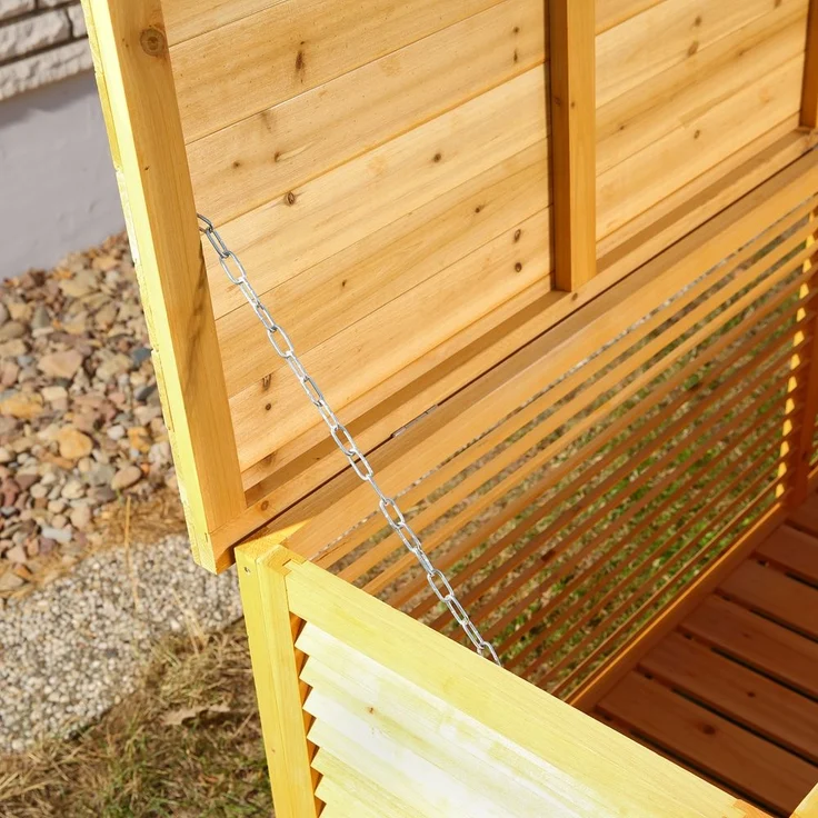 XXL Gartentruhe Braun Kissenbox Auflagenkiste Aufbewahrung Terrasse Outdoormöbel – Bild 6