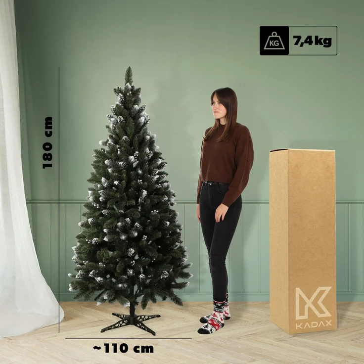 KADAX Künstlicher Weihnachtsbaum Diamond Pine 180 cm Wunderschön – Bild 3