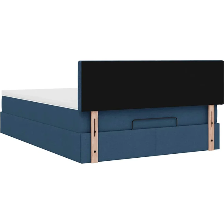 vidaXL Ottoman-Bett mit Matratze Blau 140x200 cm Stoff 3311635 – Bild 8