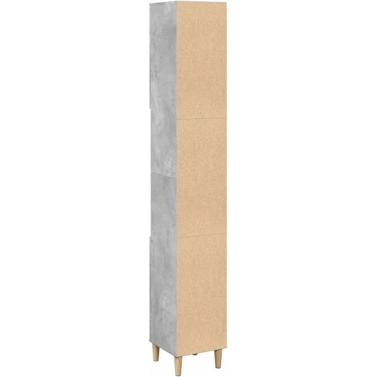 vidaXL Badschrank Betongrau 30x30x190 cm Holzwerkstoff 857101 – Bild 6