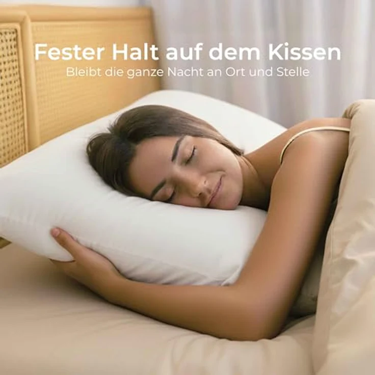 Kissenbezug 40x60 Baumwolle Renforcé (2er-Set) - Weiss - Dicht gewebt mit 57 Fäden/cm² - Kissenbezug 40x60 - Oeko Tex Zertifiziert - Dreamzie – Bild 8