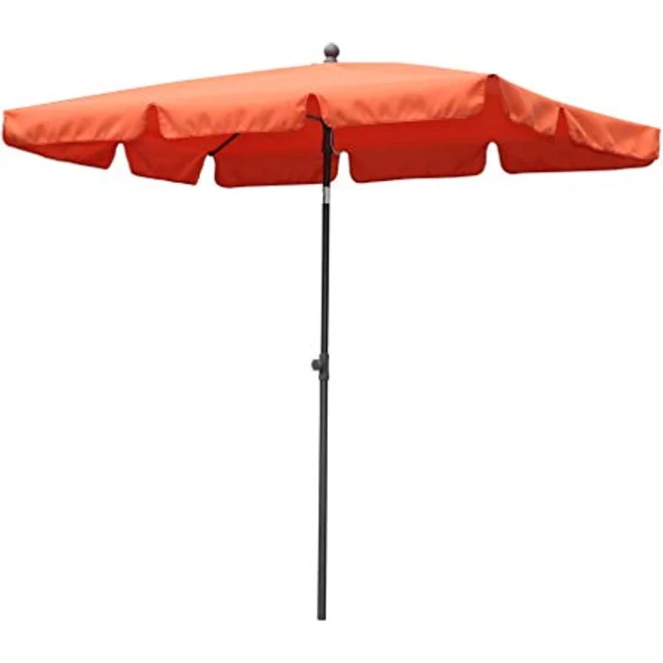 Quick Star Sonnenschirm Sonnenschirm 2x1,25m Rechteckig Terra, LxB: 125x200 cm, Abknickbar, Drehbar, Höhenverstellbar – Bild 8