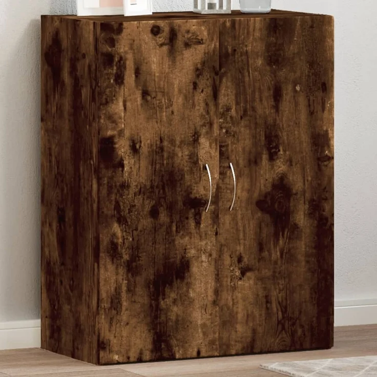 vidaXL Aktenschrank Räuchereiche 60x32x77,5 cm Holzwerkstoff 840769 – Bild 1