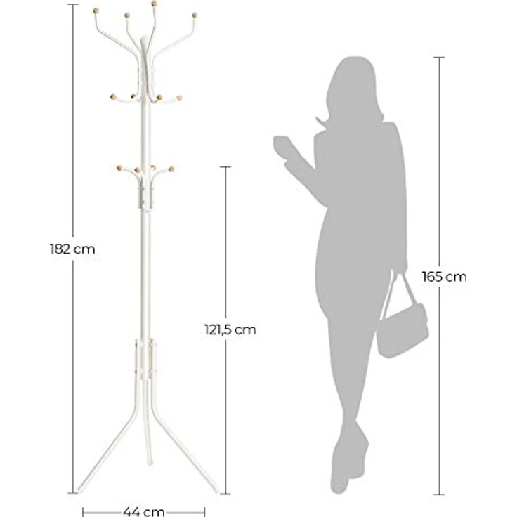 Garderobenständer aus Metall 182 cm – Bild 5