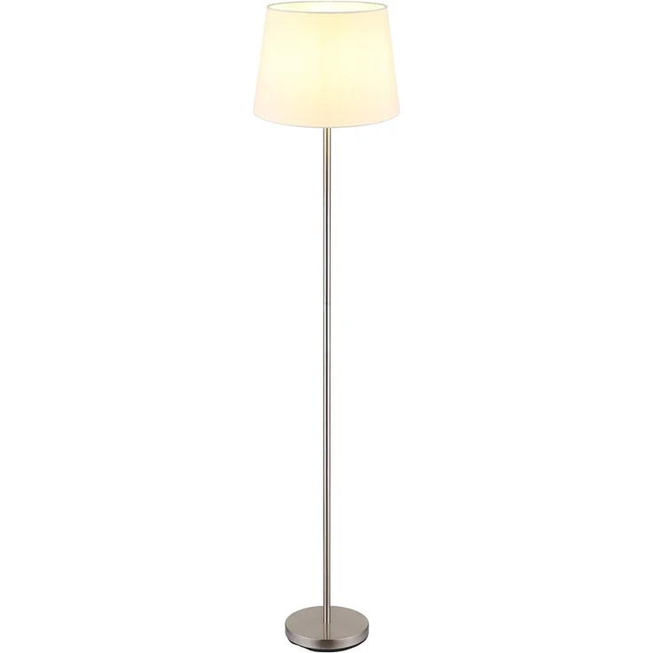 Stehleuchte, silber, Textil weiß, H 151 cm – Bild 8