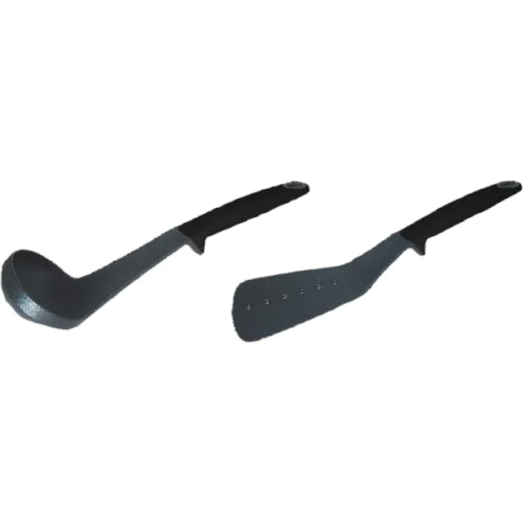 6 tlg Kochgeschirr Kochtopf Set Topf Pfanne Küchenhelfer Deckel Induktion Schwarz – Bild 4