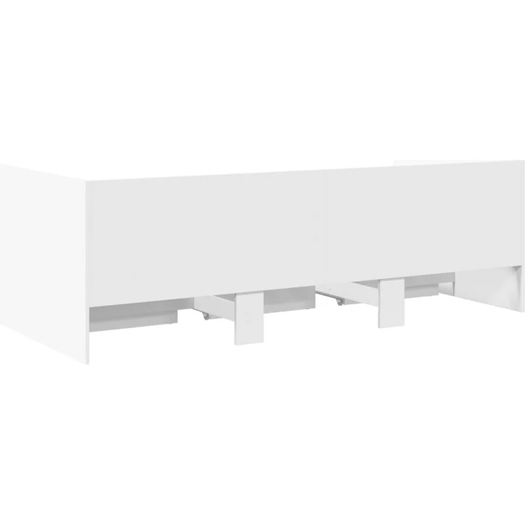 vidaXL Tagesbett mit Schubladen ohne Matratze Weiß 90x200 cm 3280818 – Bild 6
