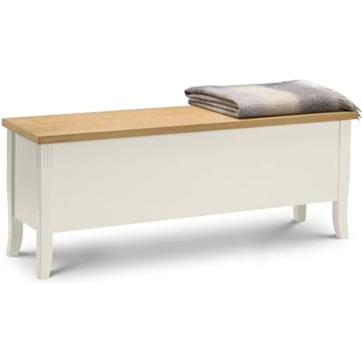 Julian Bowen Davenport Bank, mit Stauraum, Eiche und elfenbeinfarben – Bild 5