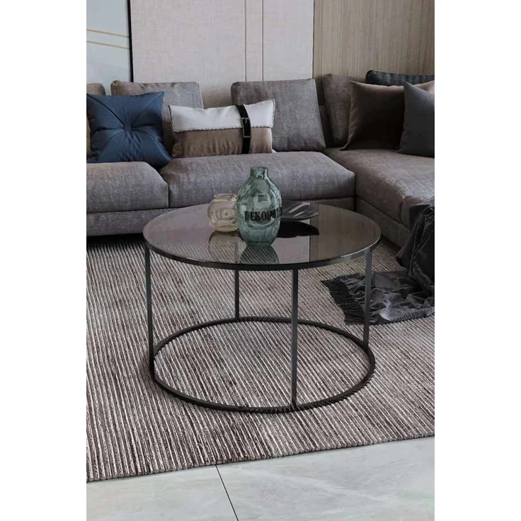 Skye Decor 'Royal - Black, Fume' Couchtisch, Schwarz / Rauchgrau, 75 x 45 x 75 cm – Bild 1