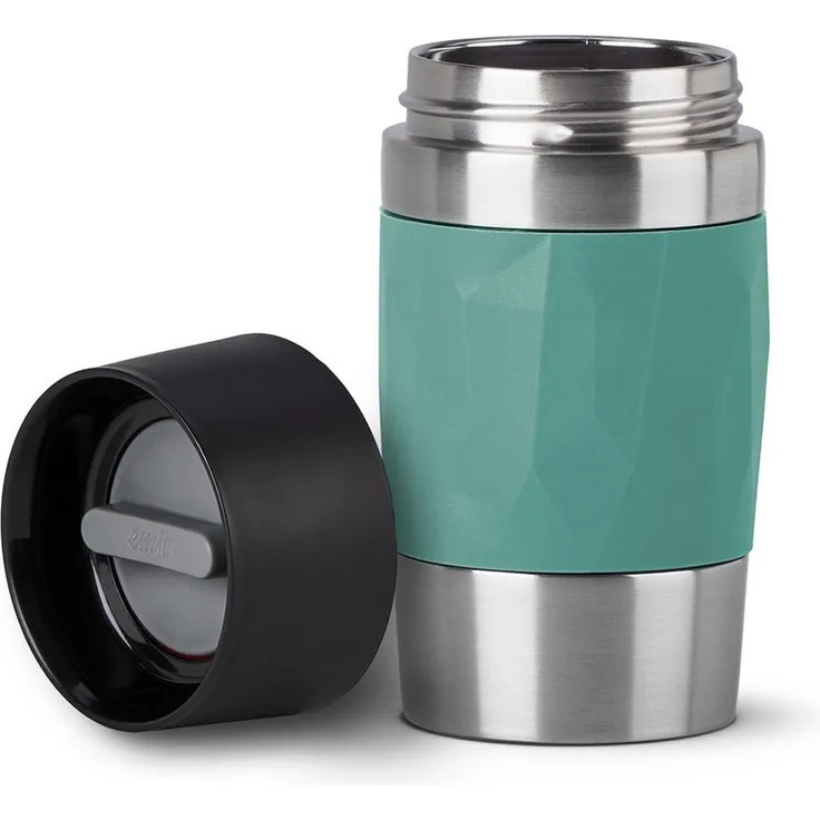 EMSA 'Travel Mug Compact' Thermobecher, Edelstahl, grün, 300 ml