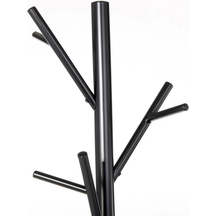 IDIMEX Kleiderständer ZENO, Garderobenständer mit 6 Haken aus Metall Flur Schwarz – Bild 2