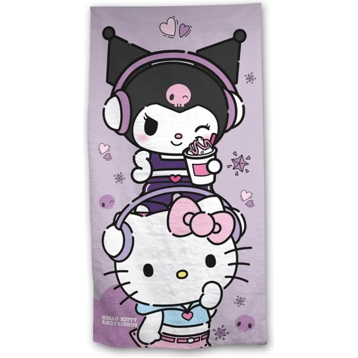 Hello Kitty Strandtuch 70 × 140 cm leicht und schnelltrocknend – Bild 1