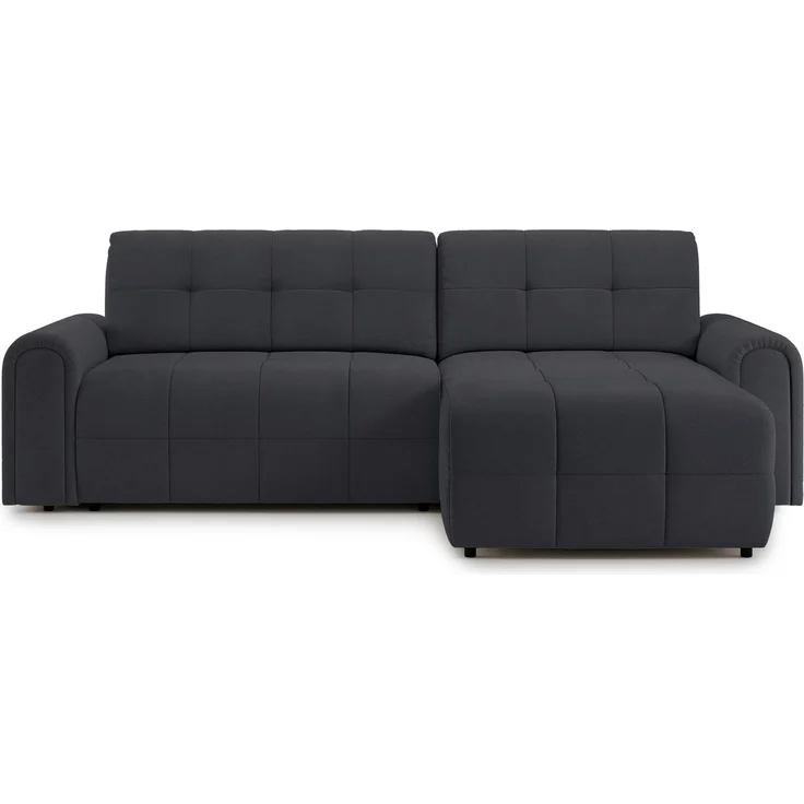 Selsey Simolla – Ecksofa mit Schlaffunktion und Bettkasten, rechts, Chenille, Anthrazit, – Bild 7