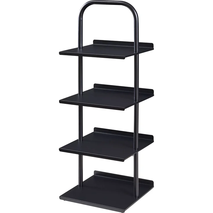 Schuhregal Poytya Stahl 96x34x32 cm Schwarz [en. casa] – Bild 3