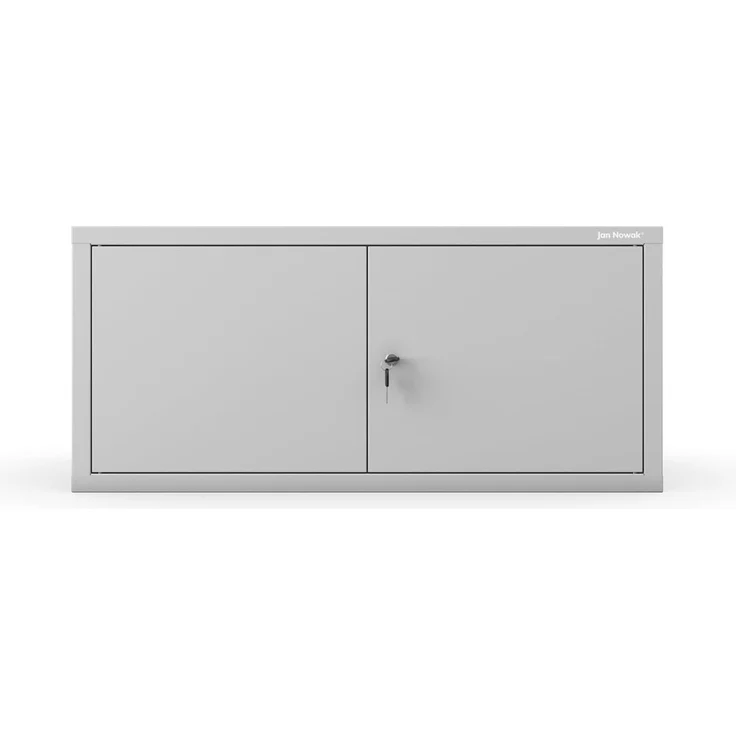 Jan Nowak Aktenschrankaufsatz C01L Aufsatz für Aktenschrank Büroschrank Metall Pulverbeschichtung Flügeltüren 38 x 80 x 40 cm (Grau) – Bild 15