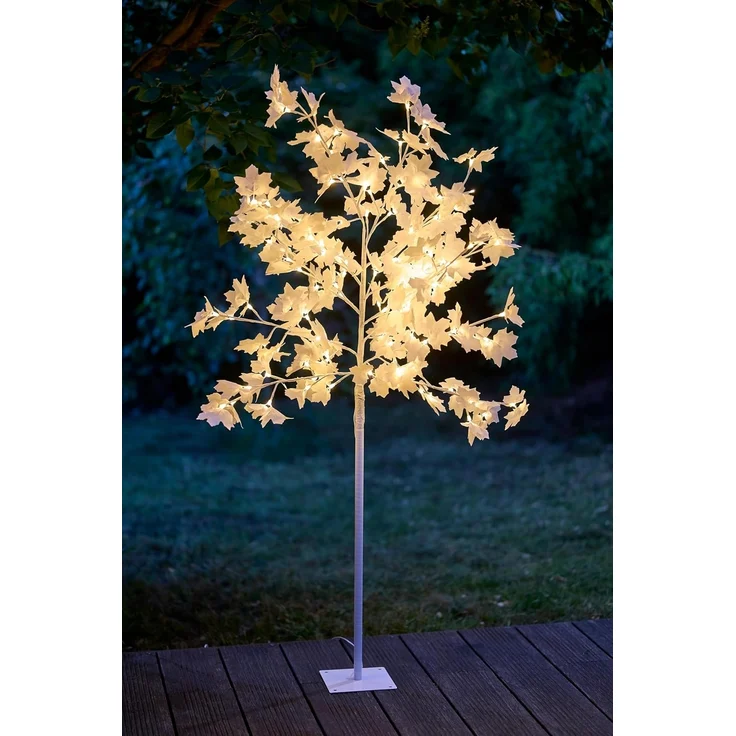 Northpoint LED Baum LED Baum 120 weiße Blüten Warmweiße LEDs Timer integriert – Bild 1