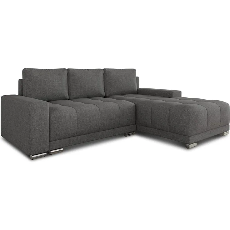 Ecksofa Pavo mit Schlaffunktion und Bettkasten - L-Form Couch mit Bonell-Federkern, Polsterecke, Couchgarnitur, Eckcouch, Sofa, Sofagarnitur (Sawana 05)