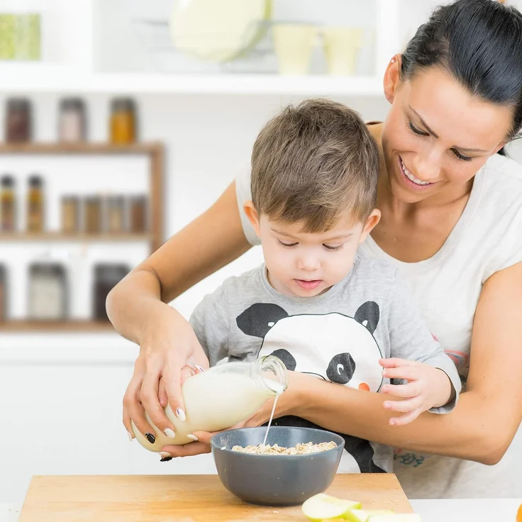 Relaxdays Wandregal mit 3 Ablagen, Walnuss natur, 60 x 15 x 50 cm – Bild 4