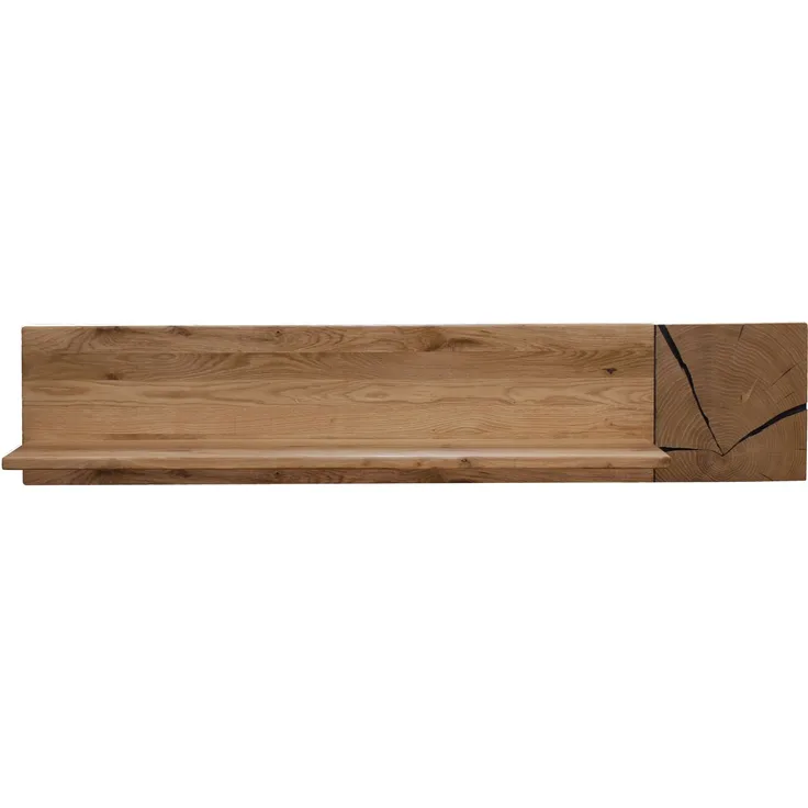 Wandboard >KM-0660< in braun aus braun - 124x25x20cm (BxHxT)