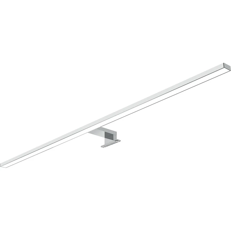 kalb LED Spiegelleuchte 100cm LED Badleuchte Badlampe Spiegellampe 230V, silbergrau, neutralweiß – Bild 1