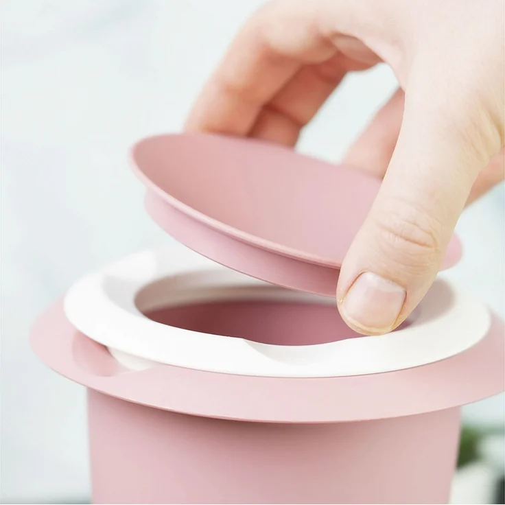 WESTMARK Quirltopf mit zweigeteiltem Deckel 1l rosa/weiß – Bild 5