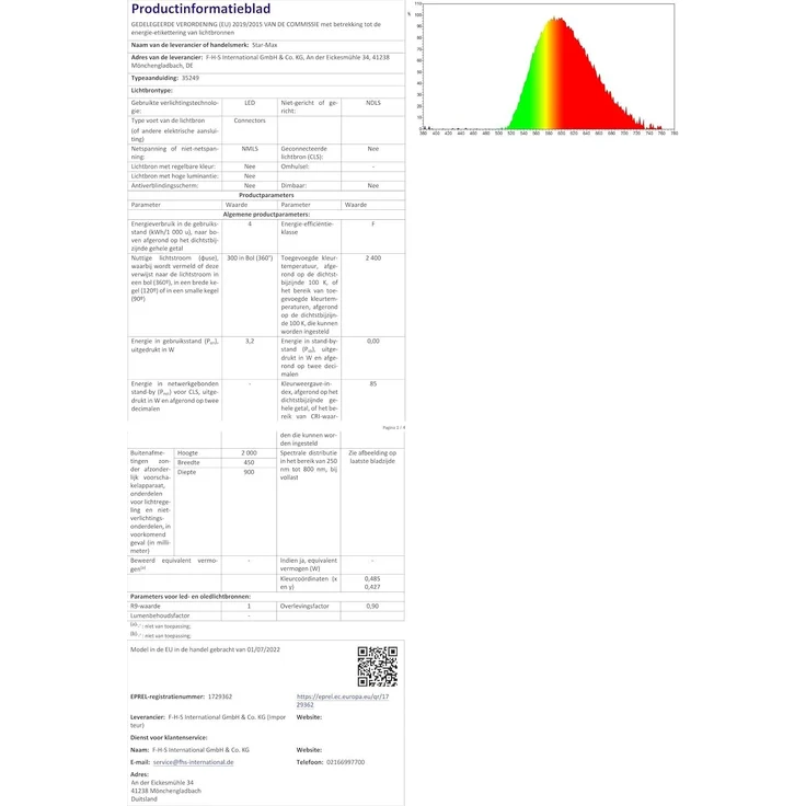 LED Tannenbaum hlbrd. 300 Galaxy,260ww LED,Wandbef. – Bild 9